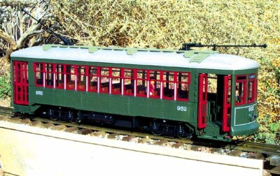 LGB, 1:26 scale, New Orleans streetcar