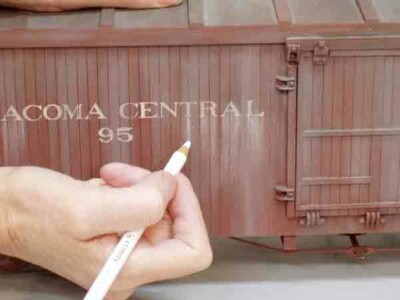 Weathering techniques for garden railways