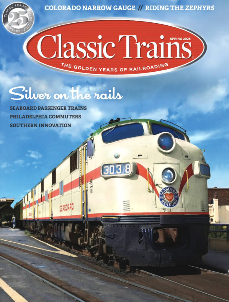 The spring 2025 cover of Classic Trains magazine