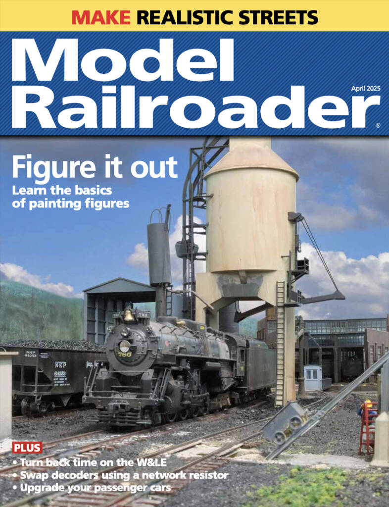 The April 2025 cover of Model Railroader