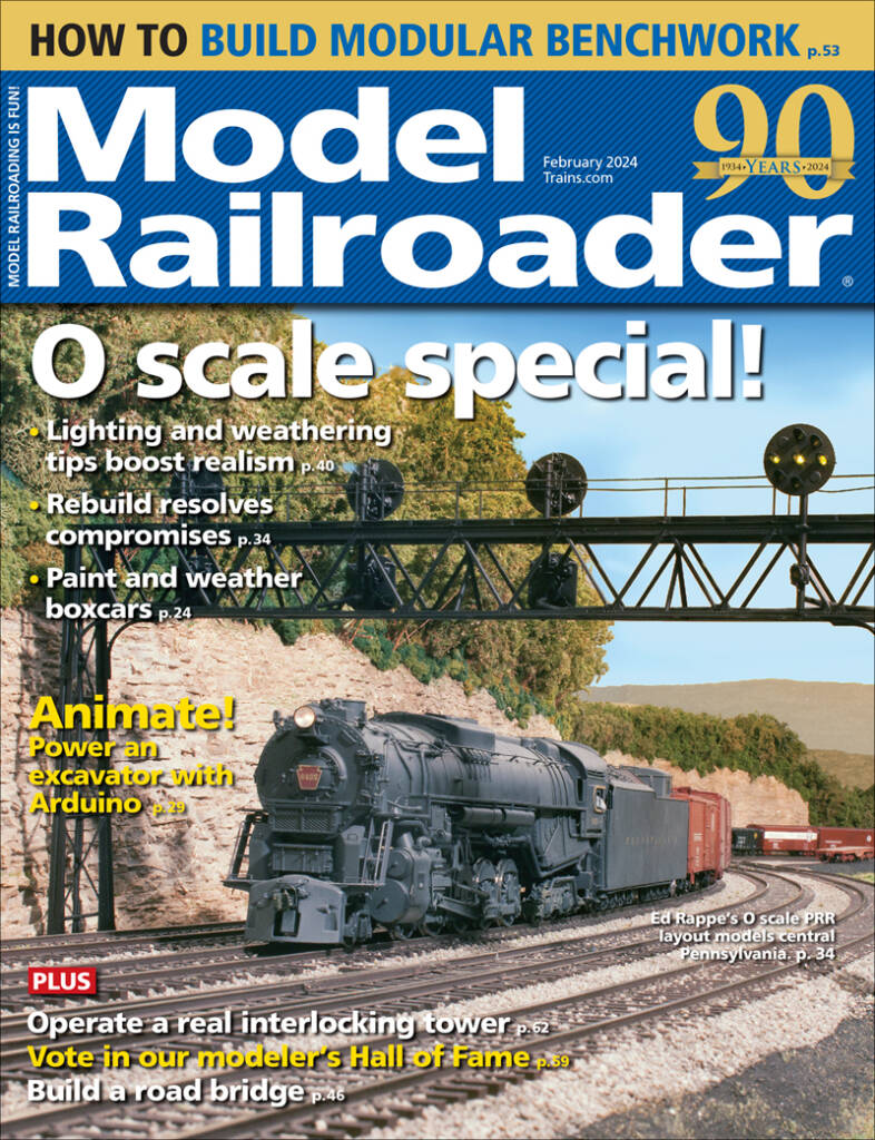 The February 2024 cover of Model Railroader