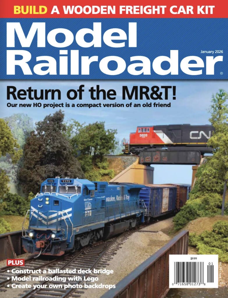 The January 2026 cover of Model Railroader magazine