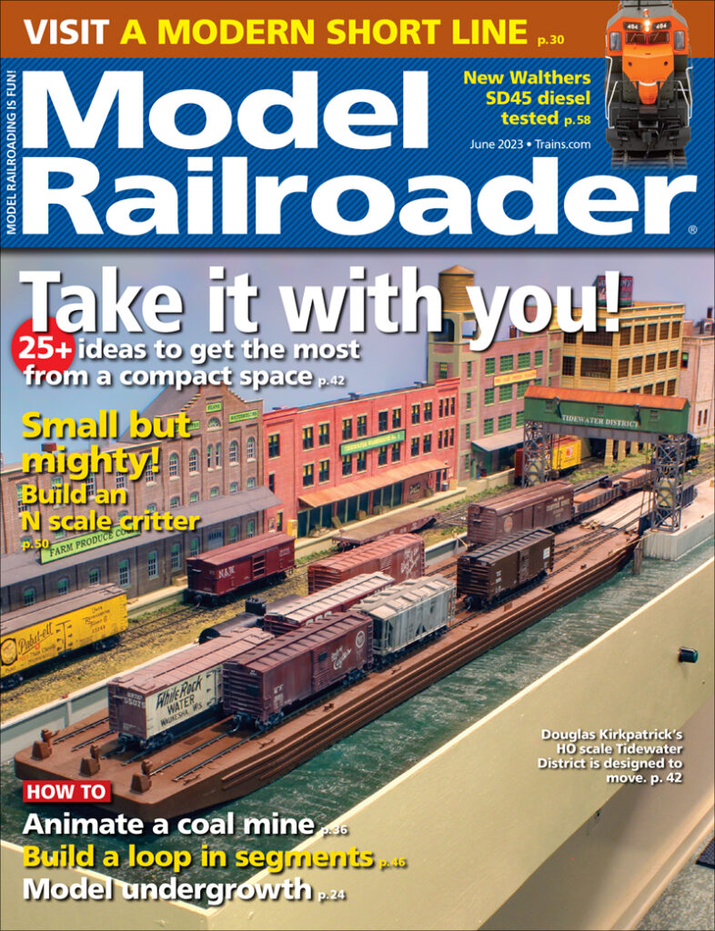 The Model Railroader cover for June 2023