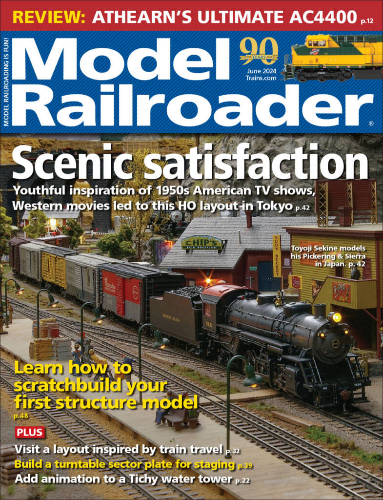 The June 2024 cover of Model Railroader