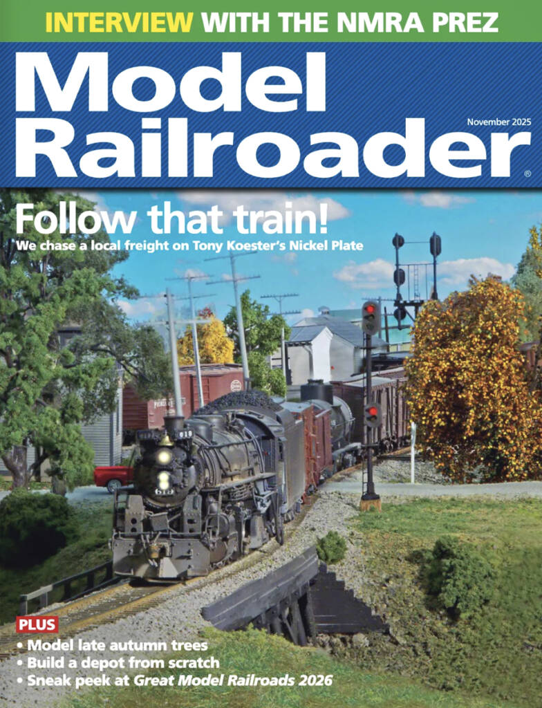 The November 2025 cover of Model Railroader