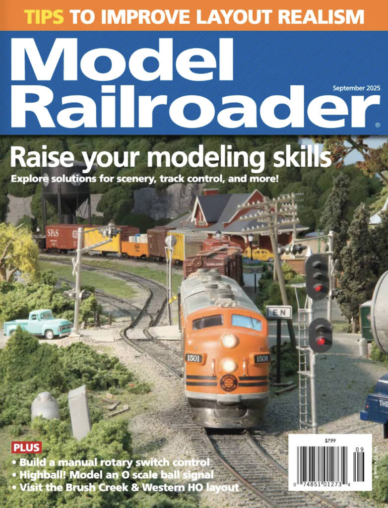 The September 2025 cover of Model Railroader