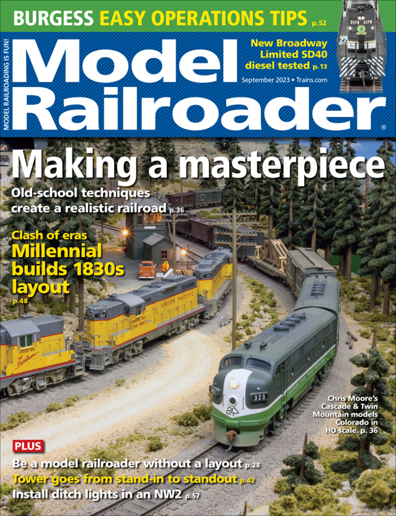 The September 2023 cover of Model Railroader