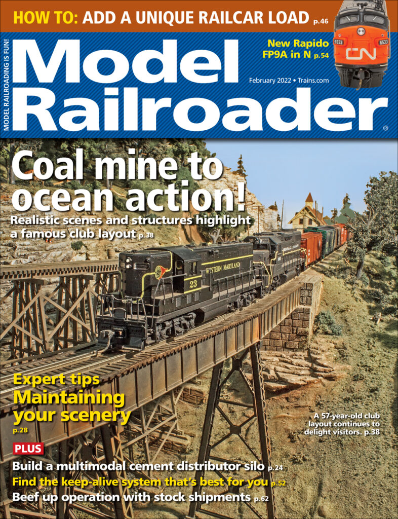 February 2022 Model Railroader issue cover