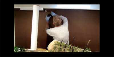 Installing a model railroad backdrop, part 2 – application
