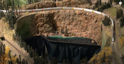 Boeing planes on a train at the Colorado Model Railroad Museum