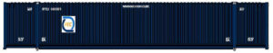 Jacksonville Termain Co. N scale 53-foot corrugated intermodal container with 8-55-8 corrugated sides