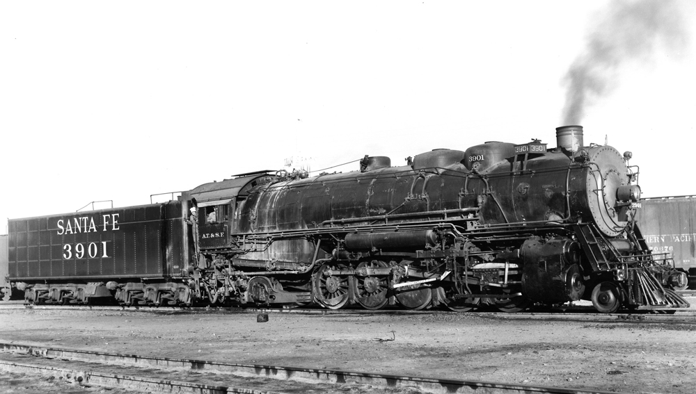 A train sitting on the tracks