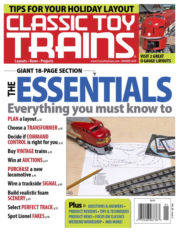 Gallery of 30 Classic Toy Trains magazine covers