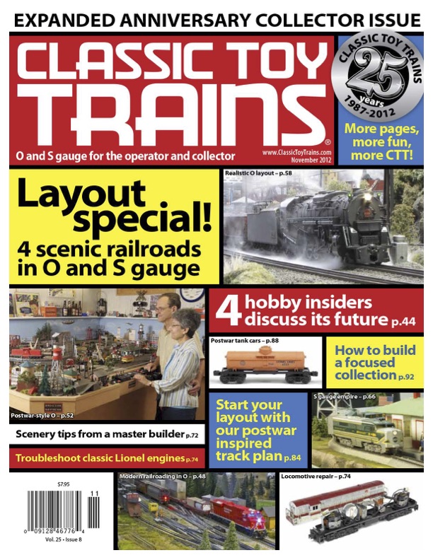Gallery of 30 Classic Toy Trains magazine covers