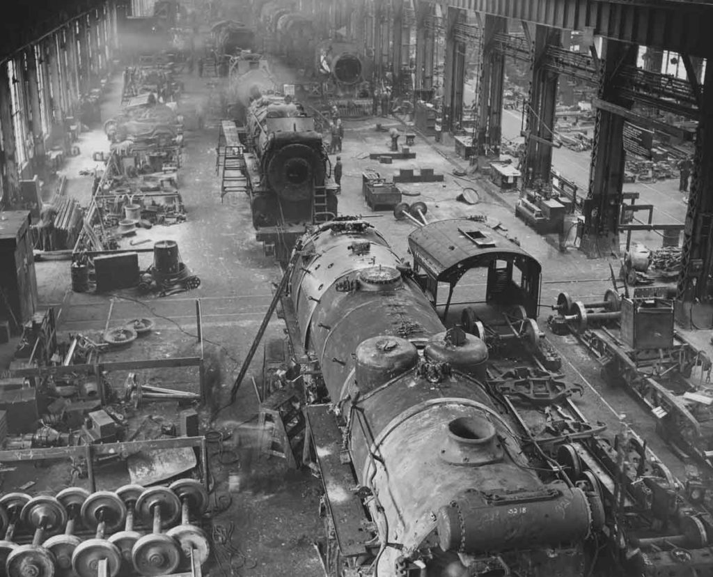 New Haven Railroad locomotive shop