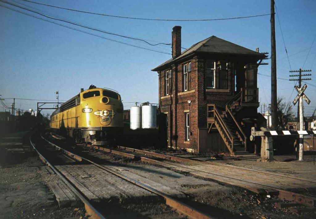 Chicago & North Western E8 in Racine, Wis.