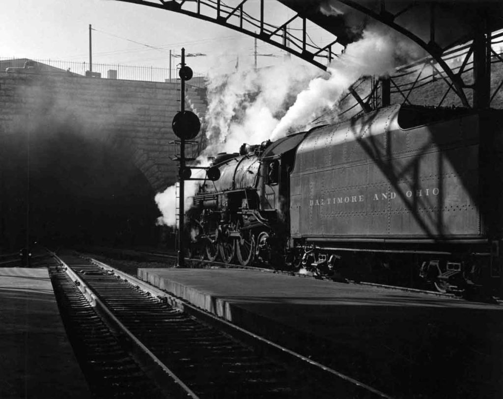 Baltimore and Ohio Railroad P7 Pacific entering Howard Street Tunnel