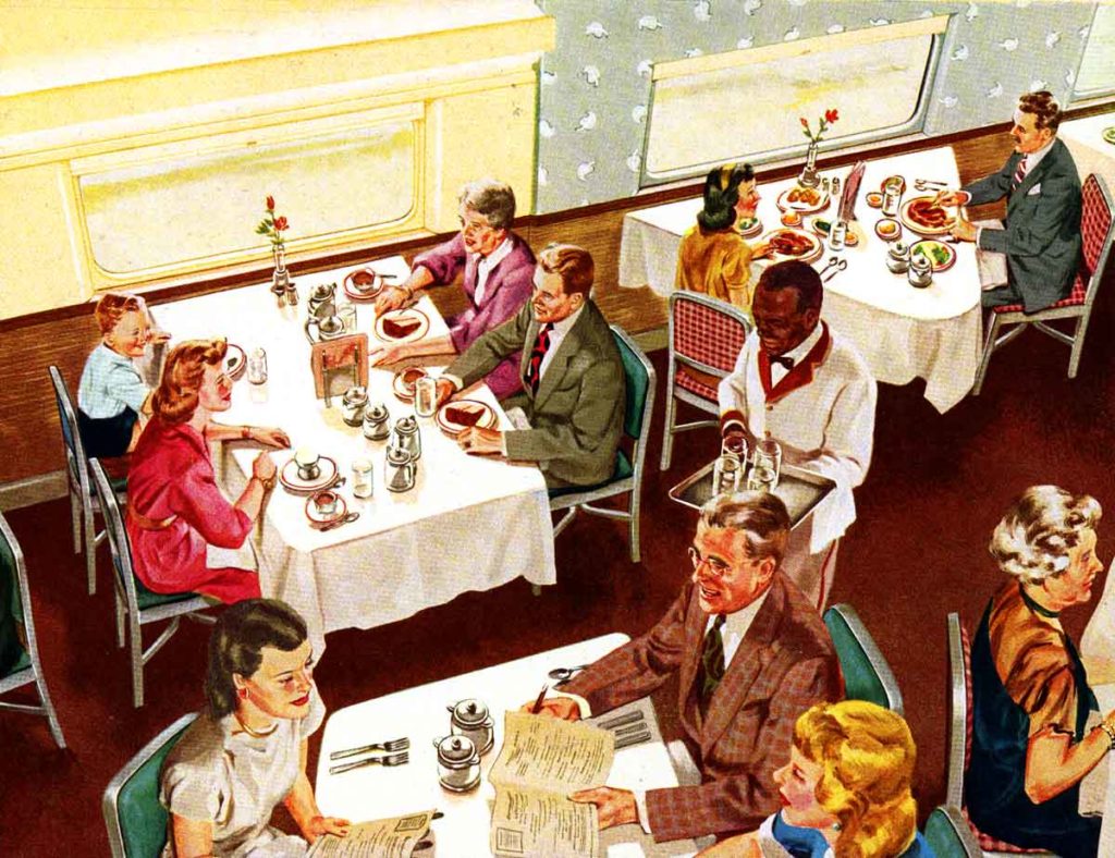 Milwaukee Road Olympian Hiawatha dining car