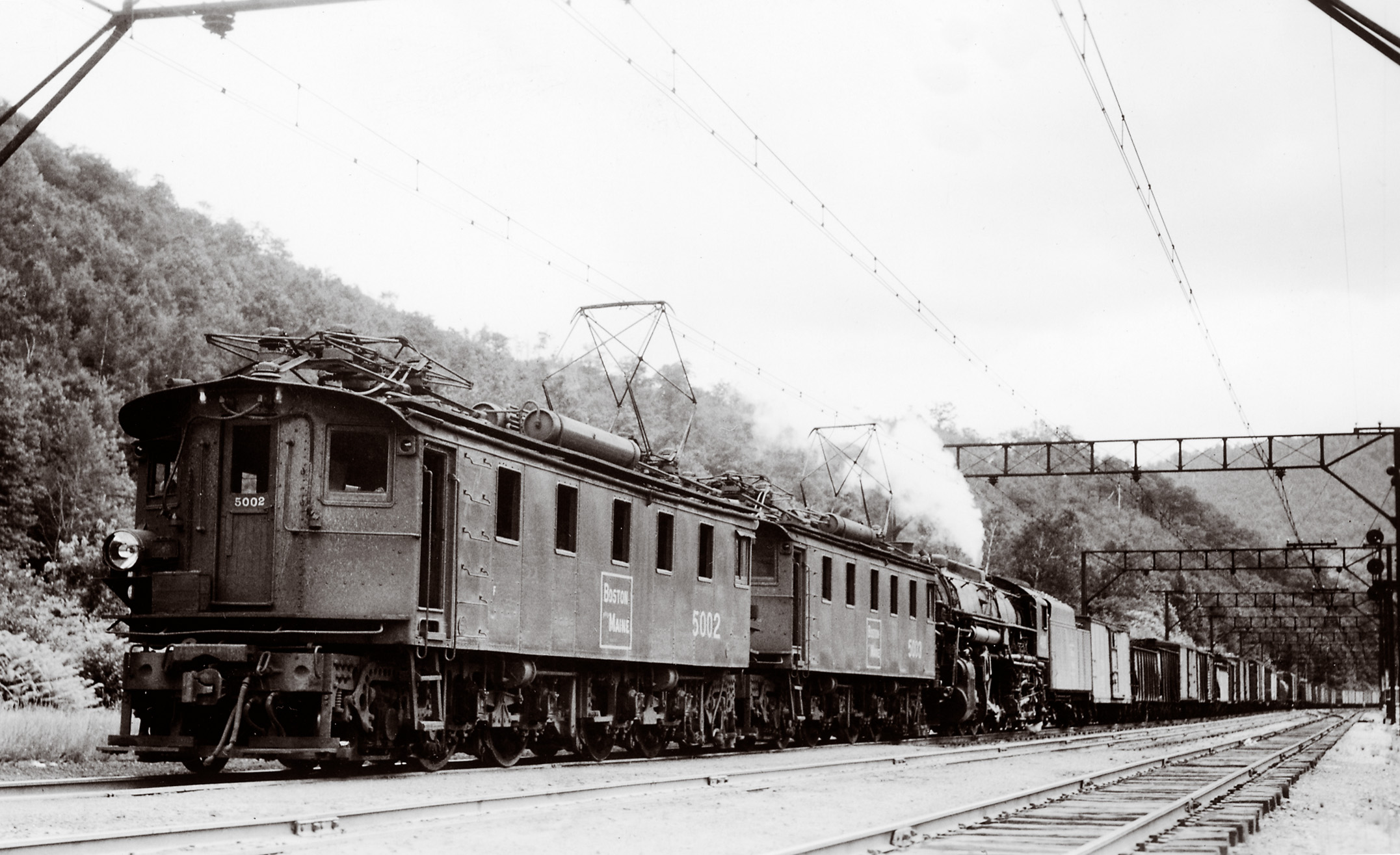 an electric freight train