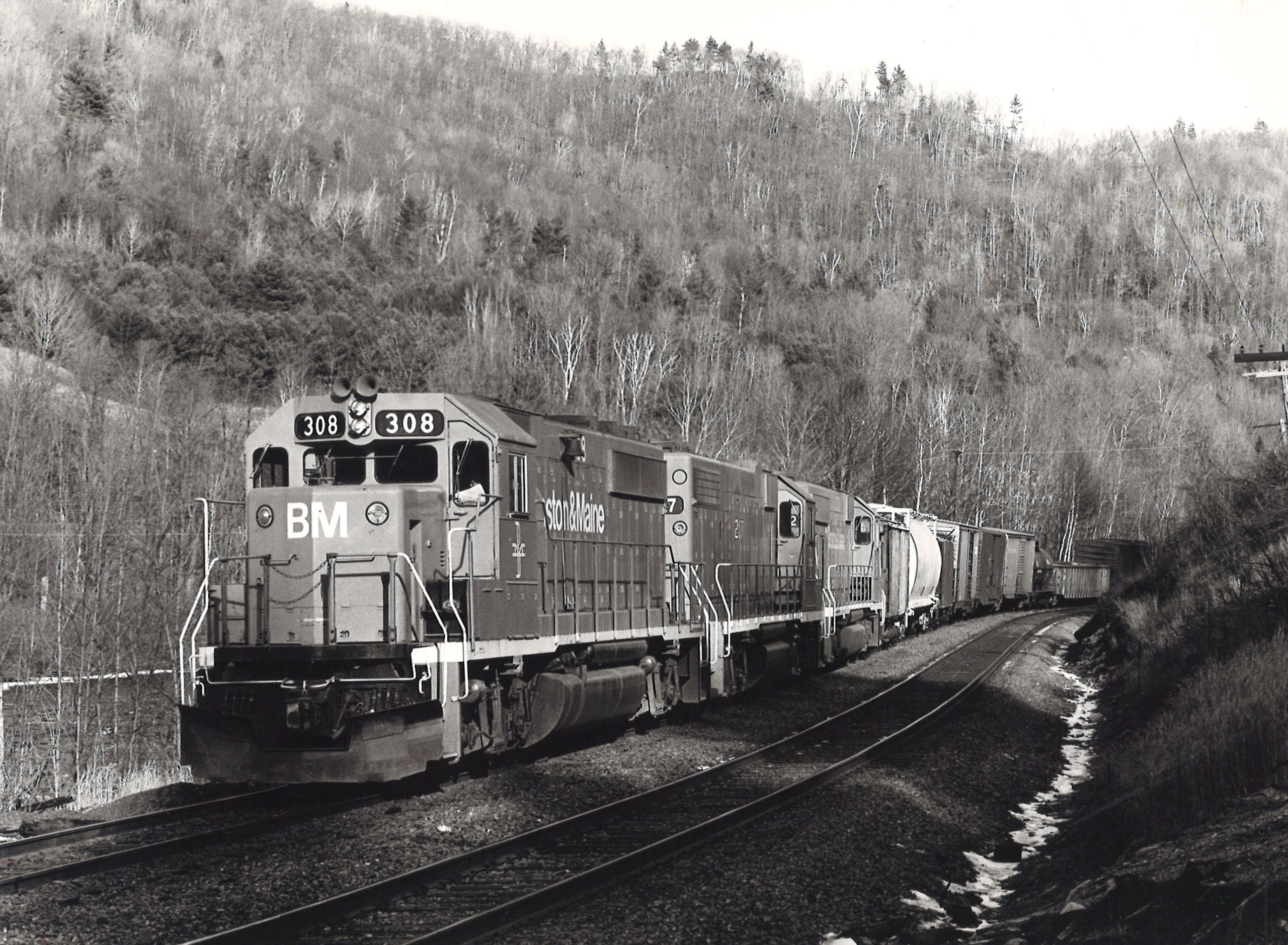 a diesel freight train