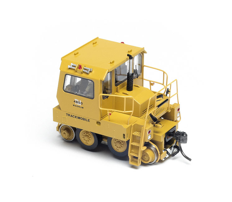 Running repairs: A yellow model trackmobile