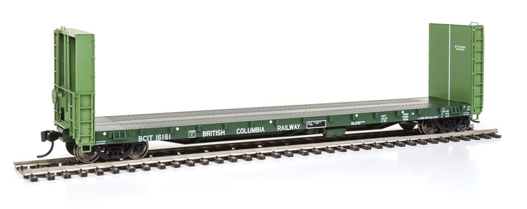 Wm. K. Walthers HO scale Canadian Car & Foundry 50-foot bulkhead flatcar