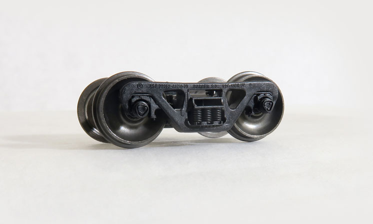 Tangent Scale Models HO scale Barber 100-ton S-2 trucks with rotating bearing caps