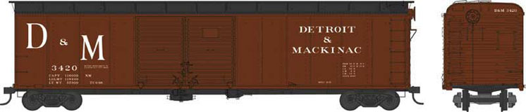Bowser Trains HO scale Pennsylvania RR class X32 50-foot boxcars