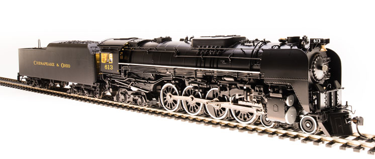 Broadway Limited Imports HO scale C&O class J3a Greenbrier 4-8-4 steam locomotive