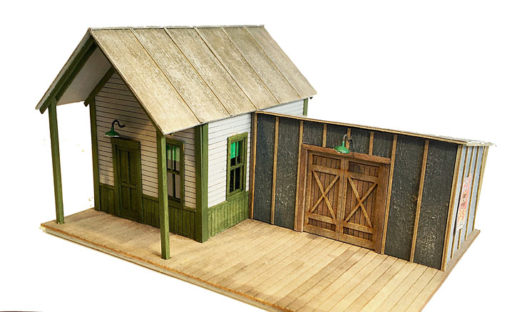 Railroad Line Models HO scale Yardmaster’s office and shed