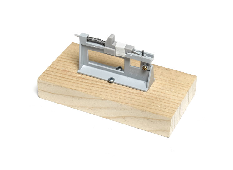 An image of the Micro-Trains Line coupler assembly jig
