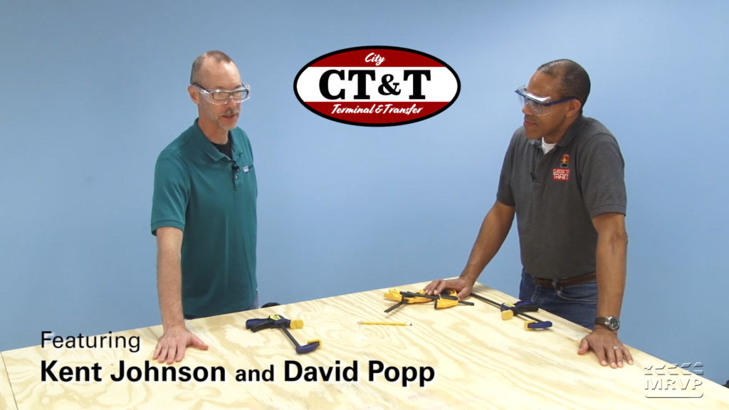 David and Kent working on the layout.