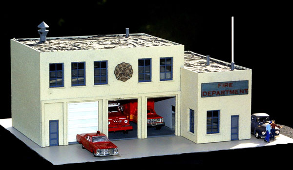 Sidetrack Laser HO scale city fire station
