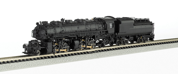 Bachmann N scale Chesapeake & Ohio HF 2-6-6-2 articulated locomotive with VC12 Vanderbilt tender