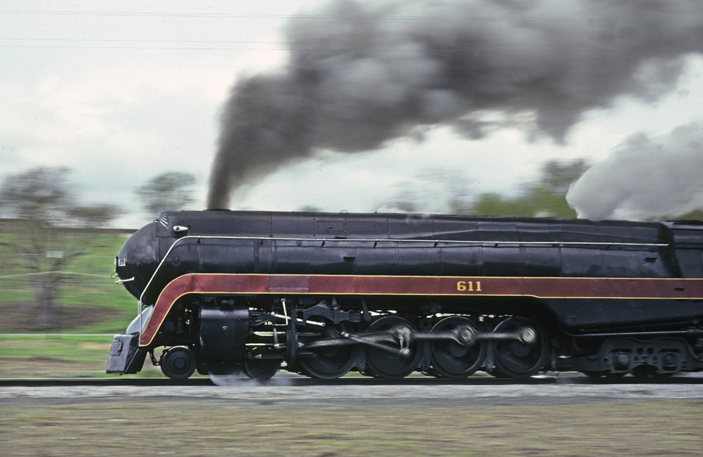 A train speeding by