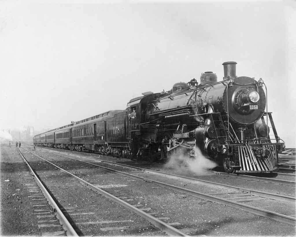a steam passenger train