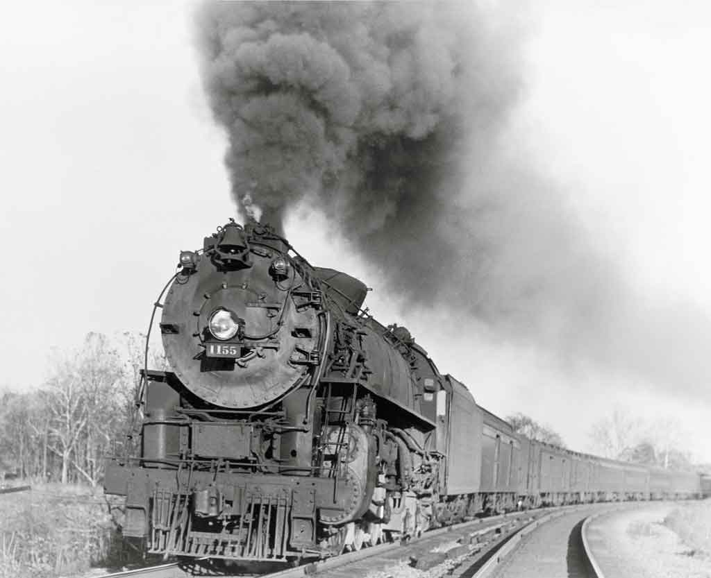 a steam passenger train