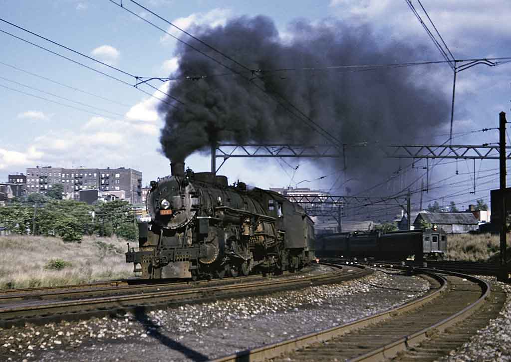 a steam engine passenger train