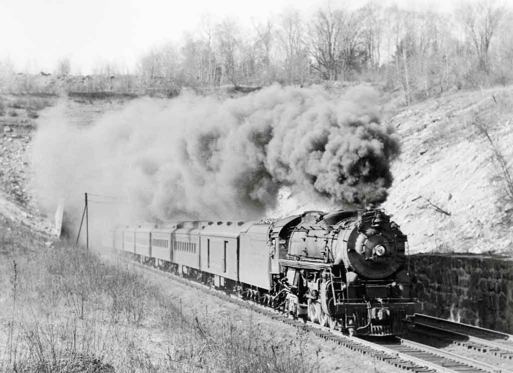 a steam passenger train