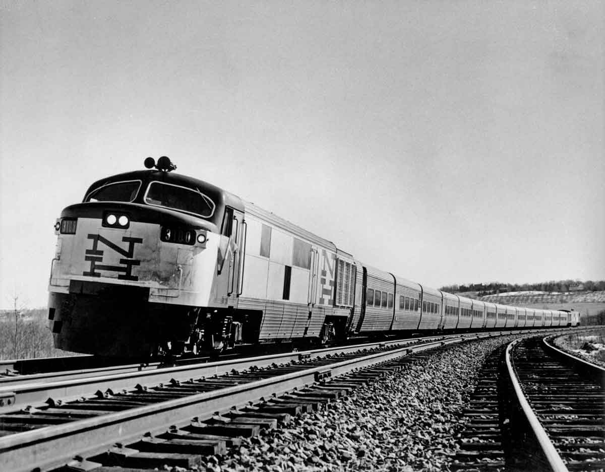 a diesel passenger train