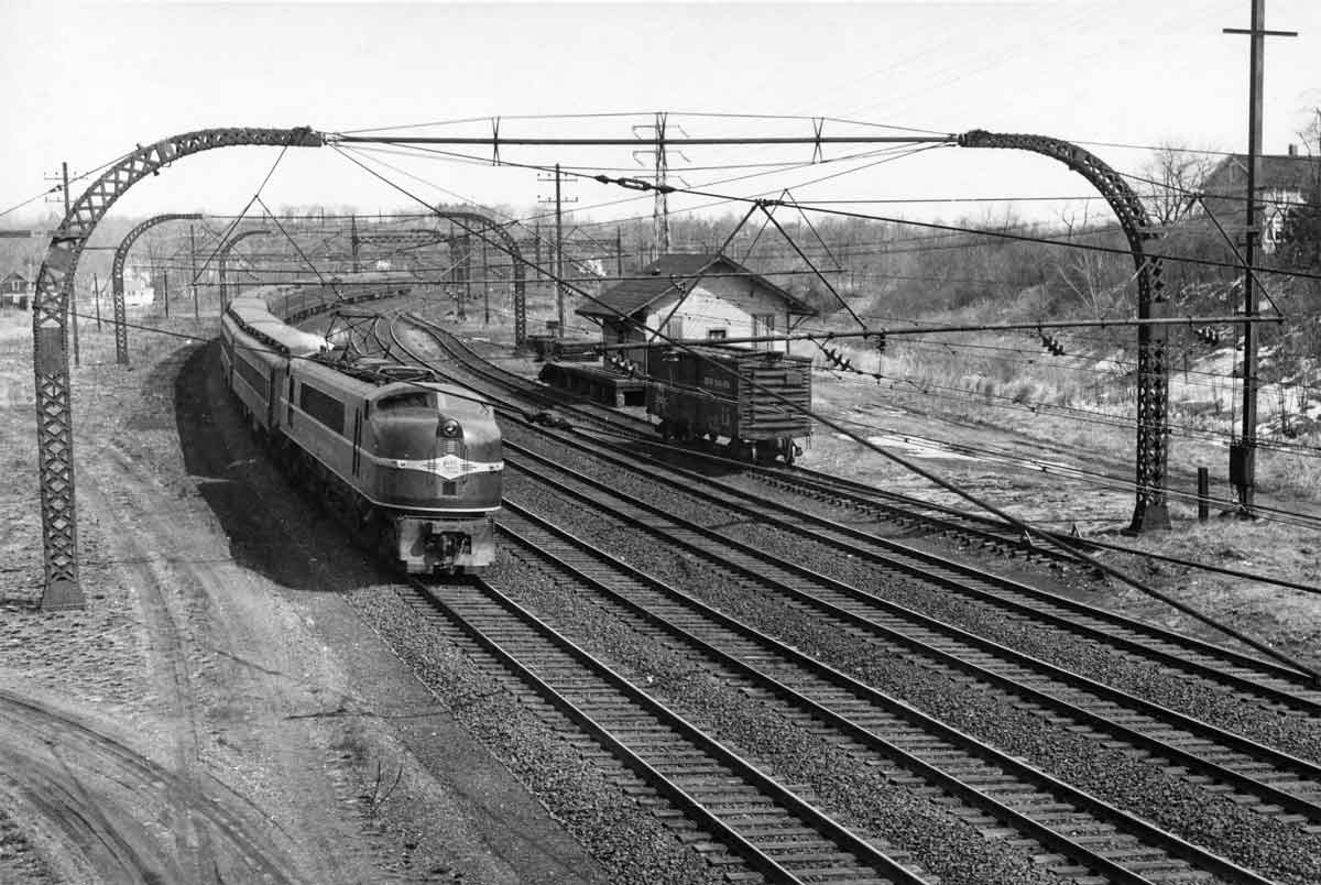an electric passenger train