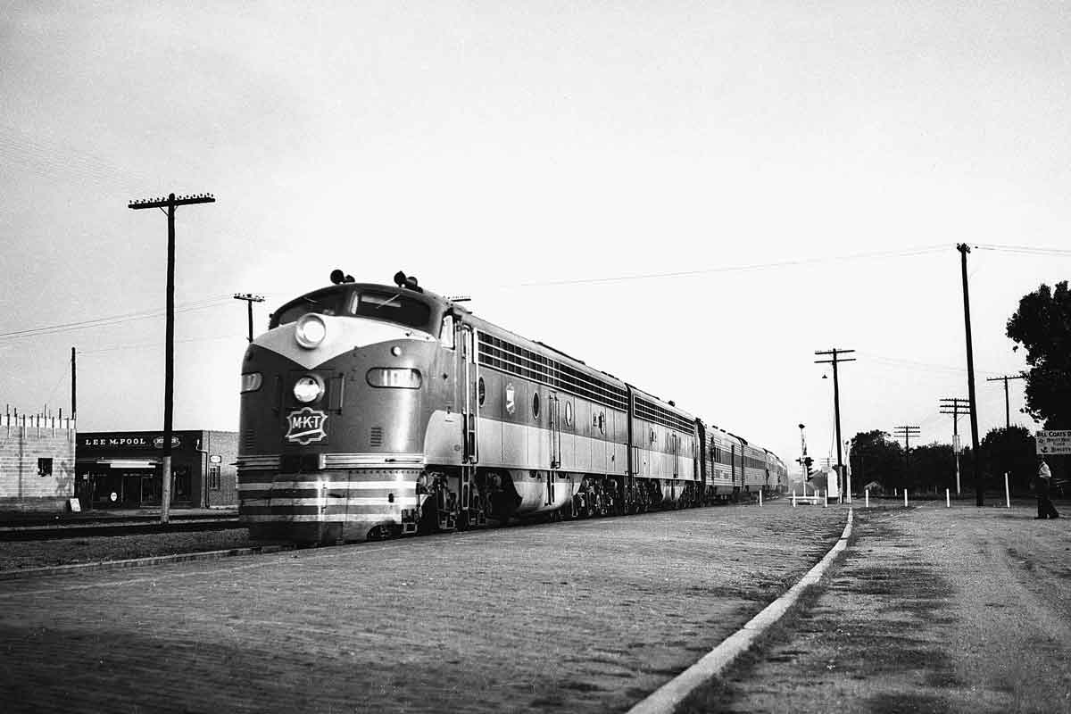 a diesel pulling passenger cars