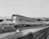 an observation car at the end of a passenger train