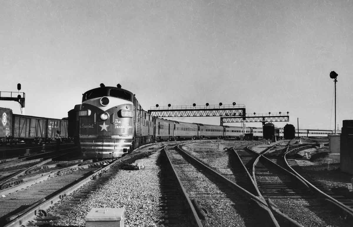 a diesel pulling passenger cars