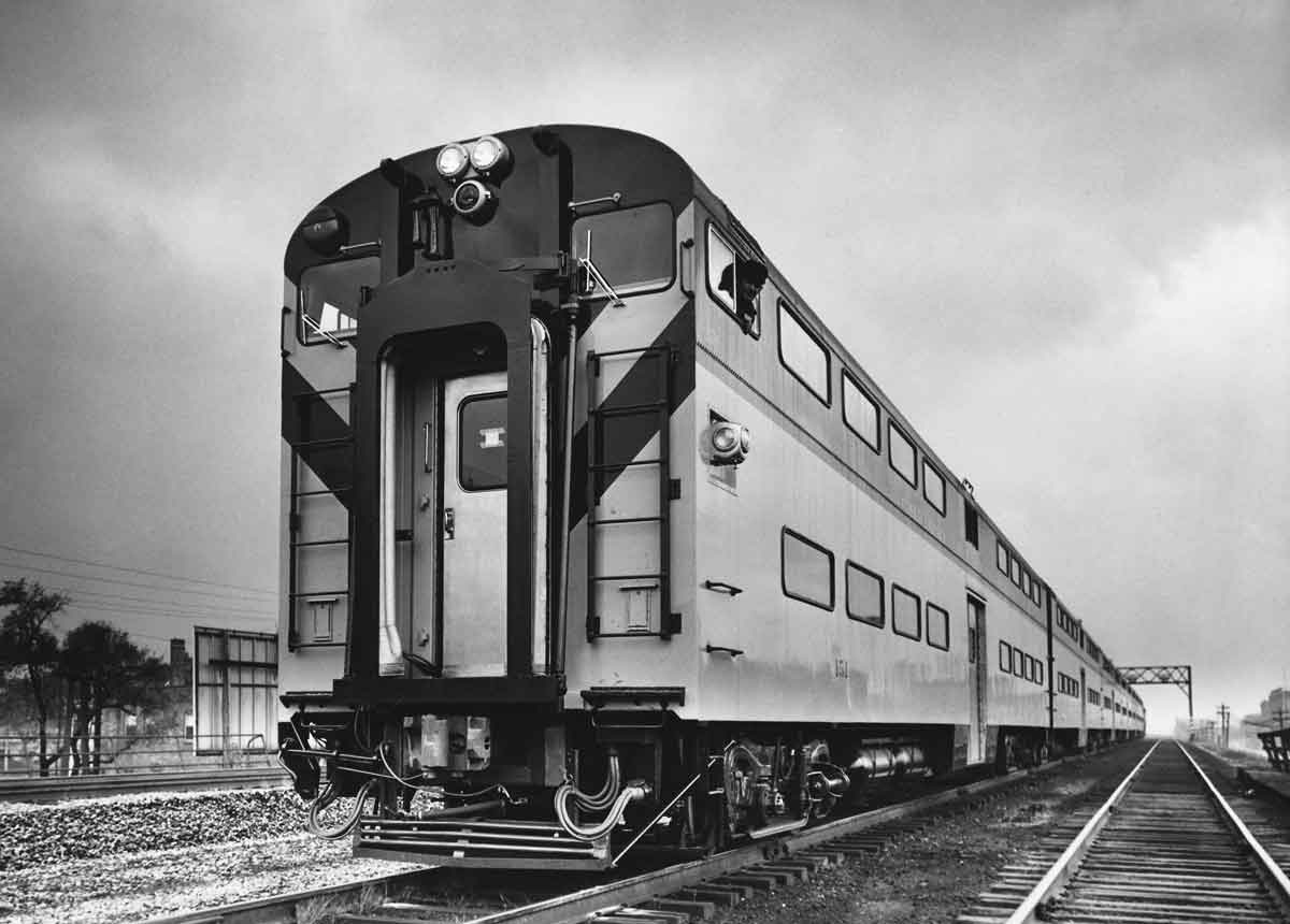 an old commuter train