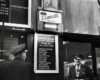 a sign listing train stops