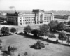 a large building with large letters on the roof that spells Canadian National