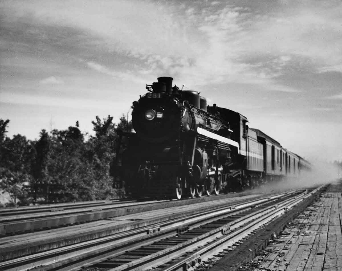 a stream passenger train