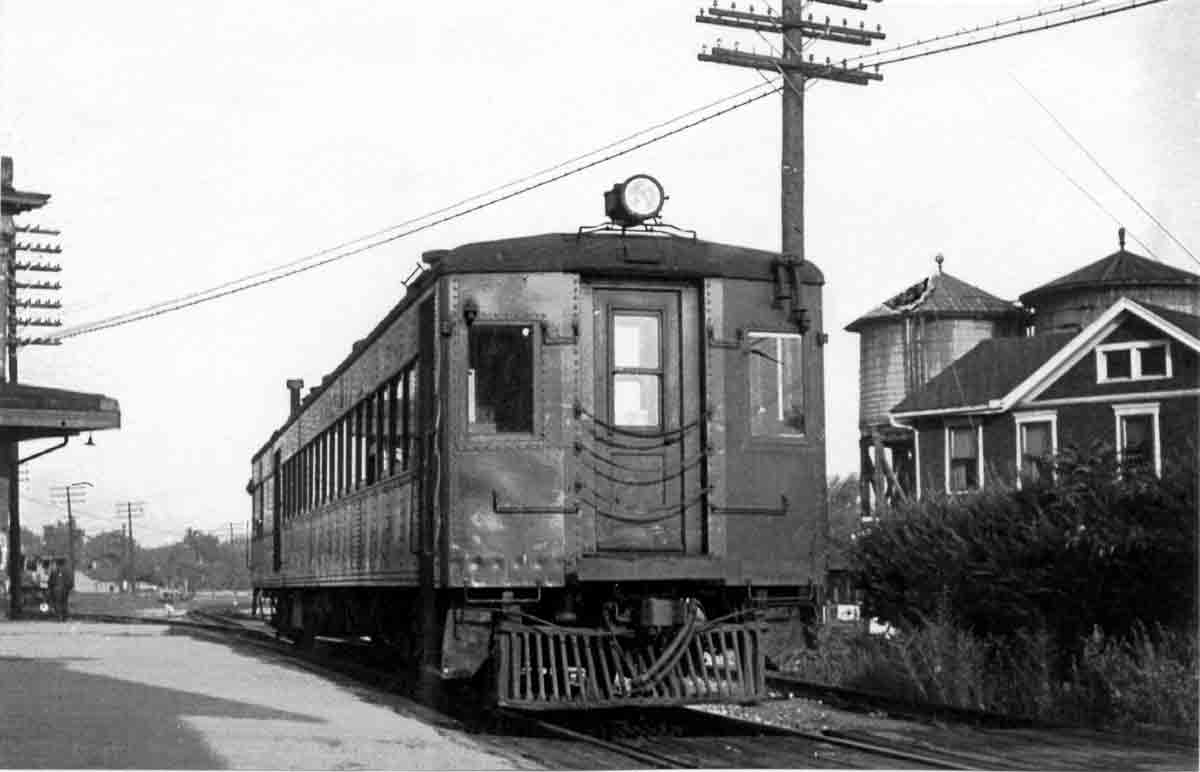 The back of a passenger train