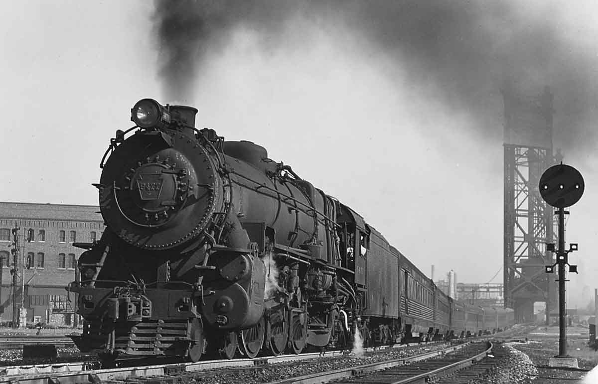 A train departing a train station